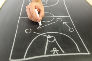 Drawing basketball strategy